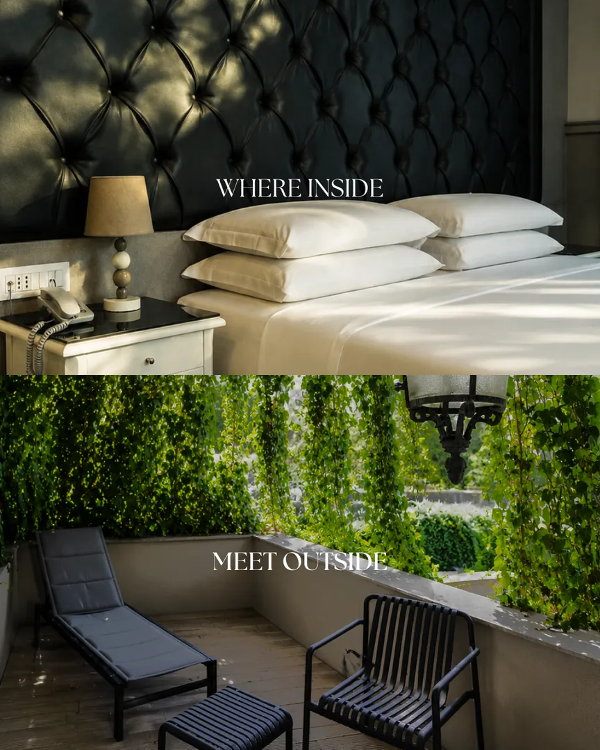 Post Partenope Relais «Where inside meet outside»: camera e terrazza affiancate